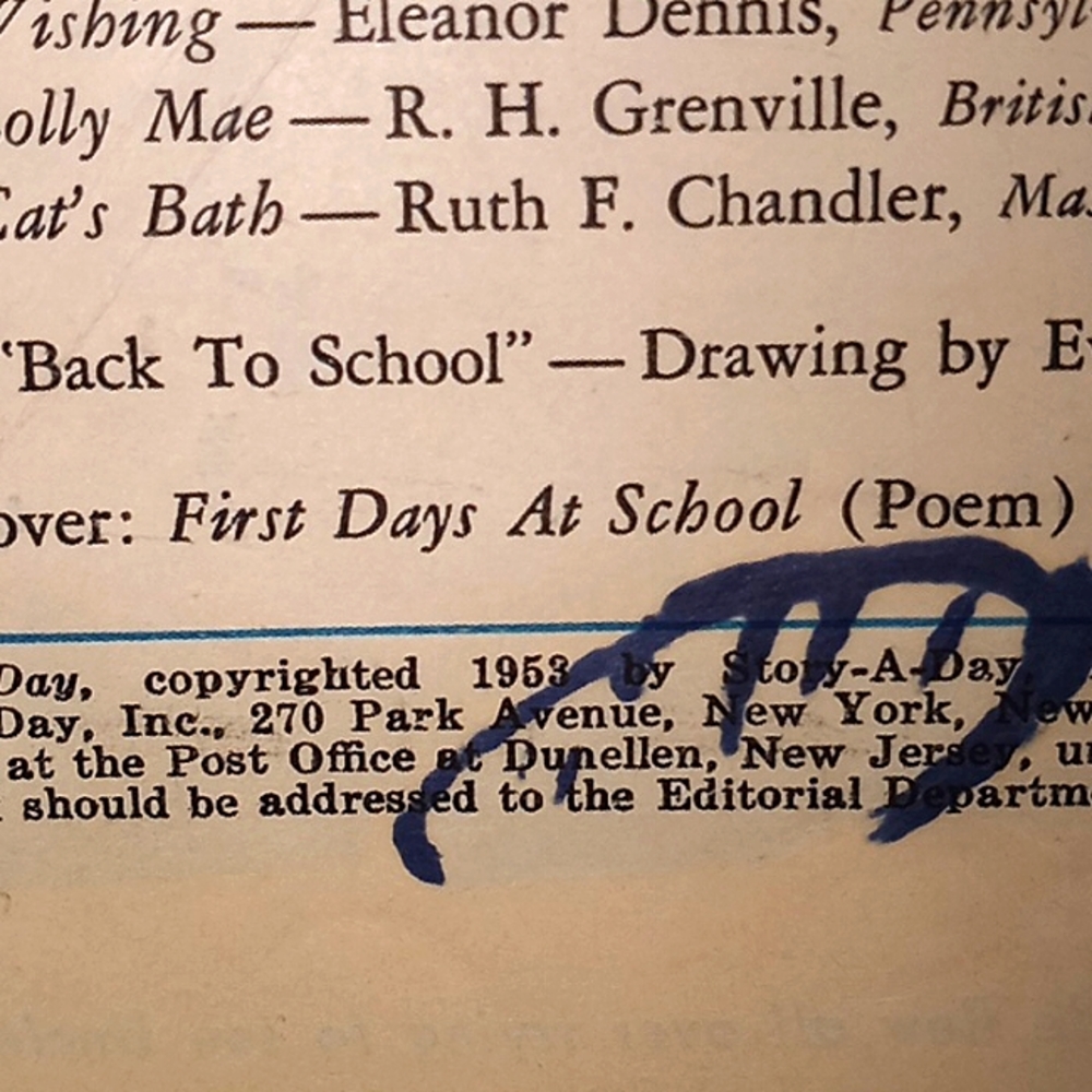 VINTAGE "1953" STORY A DAY CHILDREN'S MAGAZINE PAPER BACK SEPTEMBER 24, 1953 - Picture 9 of 17